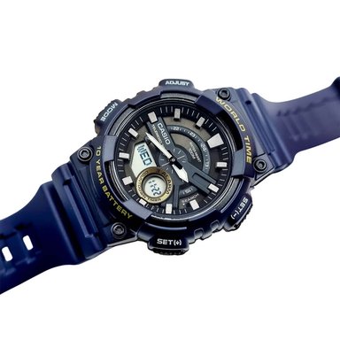 RELOJ CASIO AEQ-110W-2A HOMBRE RESINA AZÚL - 3