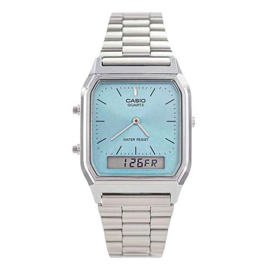 RELOJ CASIO AQ-230A-2A1 HOMBRE ACERO PLATEADO - 2