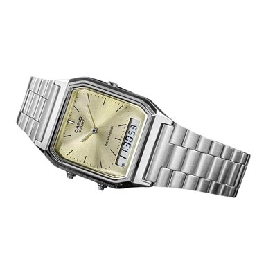 RELOJ CASIO AQ-230A-9AM HOMBRE ACERO PLATEADO - 3