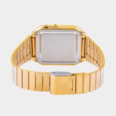 RELOJ CASIO CALCULADORA CA-500WEG-1AD HOMBRE ACERO DORADO - 4