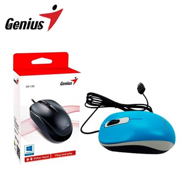 MOUSE GENIUS DX-110 USB OPTICO 1000 DPI AZUL - 3