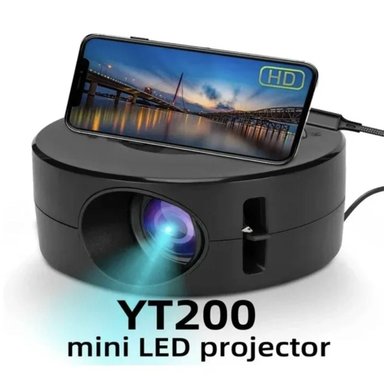PROYECTOR MINI INTELIGENTE YT200, CINE EN CASA, PORTÁTIL - 1