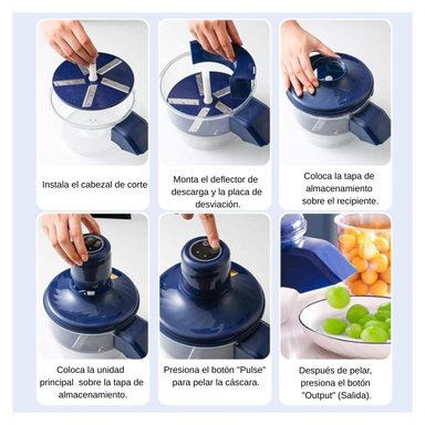 PELADOR PORTATIL DE FRUTAS Y VEGETALES - 7
