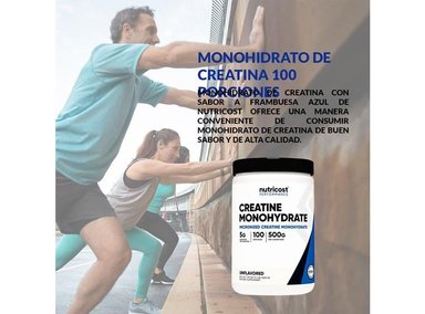 SUPLEMENTO NUTRICOST POLVO MONOHIDRATO DE CREATINA 100 PORCIONES 500G UNIDAD - 3