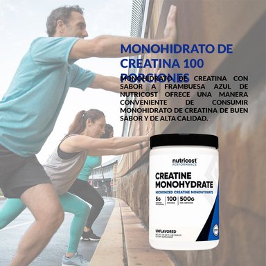 SUPLEMENTO NUTRICOST POLVO MONOHIDRATO DE CREATINA 100 PORCIONES 500G 3 UNIDADES - 4