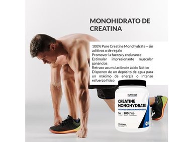 SUPLEMENTO NUTRICOST POLVO MONOHIDRATO DE CREATINA 1KG 2 UNIDADES - 3