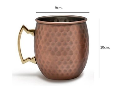 SET X2 MUG ICHIMATSU MOSCOW METÁLICO ML + SORBETES DE A. INOX 500 ACERO - 2