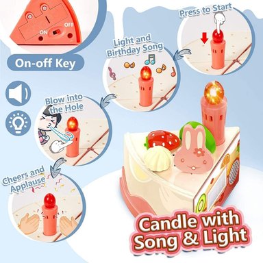 JUGUETE TORTA DIDACTICA 61 PIEZAS CON LUZ Y SONIDO ARMABLE - 5