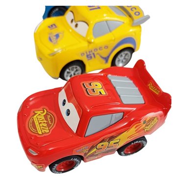 VEHÍCULO PACK 6 CARROS CARS RAYO MCQUEEN METAL JUGUETE NIÑOS - 6