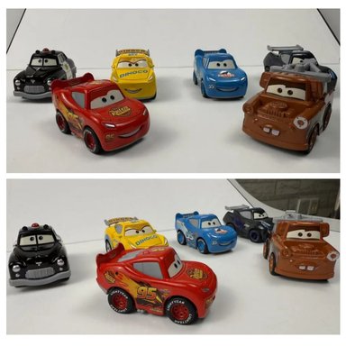 VEHÍCULO PACK 6 CARROS CARS RAYO MCQUEEN METAL JUGUETE NIÑOS - 9