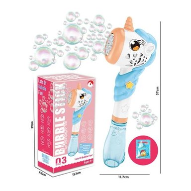VARITA BURBUJAS UNICORNIO LUCES SONIDO NIÑAS - 3
