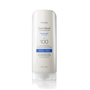 PROTECTOR SOLAR TOTAL BLOCK ULTRAPROTECCIÓN SPF 100 JUMBO - 1