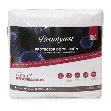 PROTECTOR DE COLCHÓN IMPERMEABLE HEIQ VIROBLOCK KING - 1
