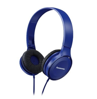 AUDÍFONOS C/MICRÓFONO PANASONIC HF100 AZUL CON CABLE VINCHA JACK 3.5MM - 2