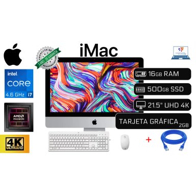 APPLE IMAC 21.5 4K CORE I7 16GB RAM 500GB SSD VIDEO 2GB GDDR5 21.5 4K - 1