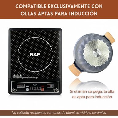 COCINA DE INDUCCIÓN 2000W – POTENTE Y EFICIENTE - 6
