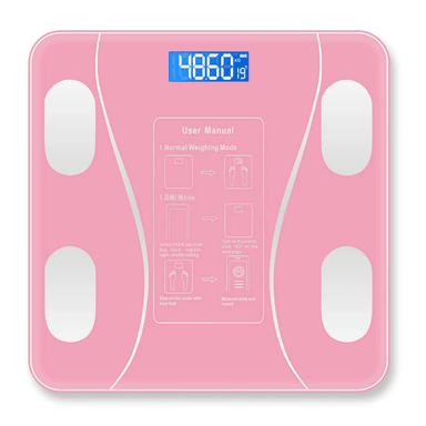 BALANZA DIGITAL SMART BLUETOOTH BLZ-BLTH-NGR 180 KG ROSADO - 1