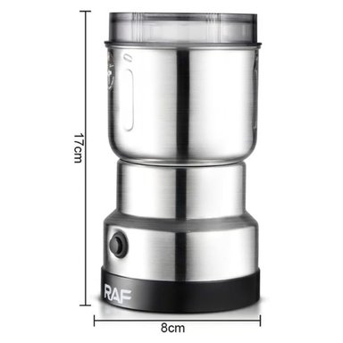 MOLINILLO ELÉCTRICO ELÉCTRICO RAF R.7114 ACERO INOXIDABLE PARA CAFÉ Y ESPECIAS 4 ASPAS 300W - 3