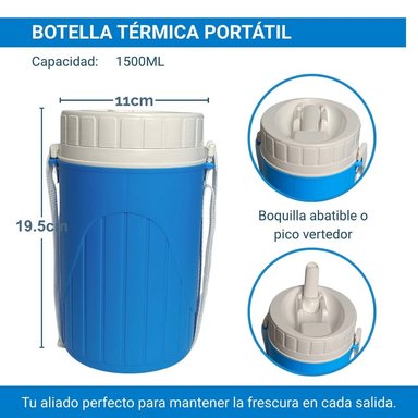 SET COOLERS THERMO WAGON 14, 5 Y 1.5L – IDEAL PARA LA PLAYA AZUL - 2
