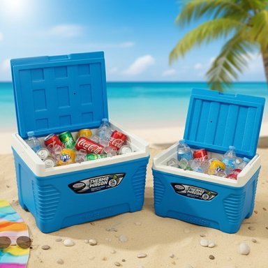SET COOLERS THERMO WAGON 14, 5 Y 1.5L – IDEAL PARA LA PLAYA AZUL - 6