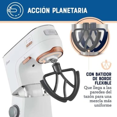 BATIDORA PLANETARIA OSTER® 5.2L HEATSOFT FPSTSMPL4W BLANCO - 4