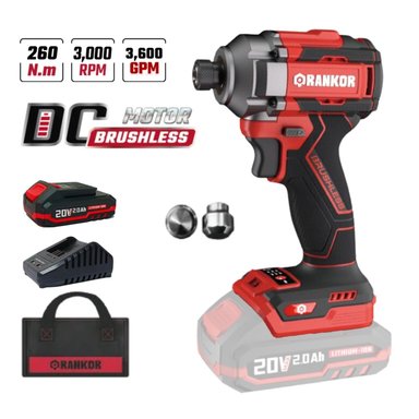 ATORNILLADOR RANKOR RLIS20001 IMPACTO 1/4' BRUSHLESS - 2