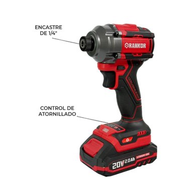 ATORNILLADOR RANKOR RLIS20001 IMPACTO 1/4' BRUSHLESS - 3