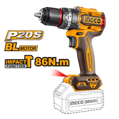 TALADRO PERCUTOR 86 NM INCLUYE BATERIAS Y CARGADOR INGCO - 3