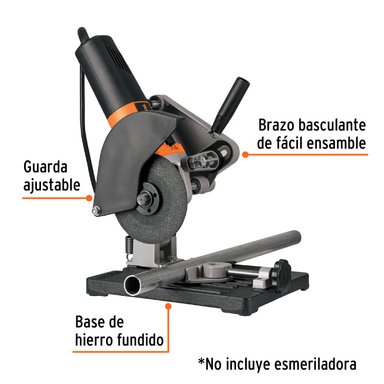 AMOLADORA 850W ERGO PRO + SOPORTE PROFESIONAL 4 ½' TRUPER - 7
