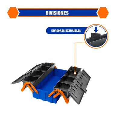 CAJA TIPO ACORDEON DIVISORES EXTRAIBLES WADFOW - 6
