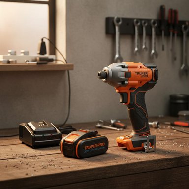 ATORNILLADOR DE IMPACTO 20V +1 BATERIA 4AH+ CARGADOR TRUPER - 2