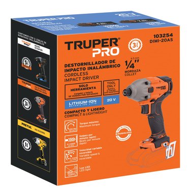 ATORNILLADOR DE IMPACTO 20V (SOLO CABEZAL) TRUPER 103254 - 8