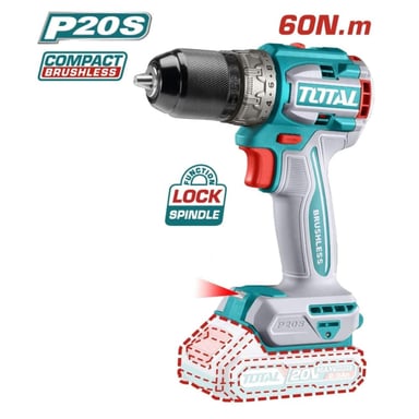 TALADRO ATORNILLADOR 60NM + PISTOLA DE CALOR 20V TOTAL - 6