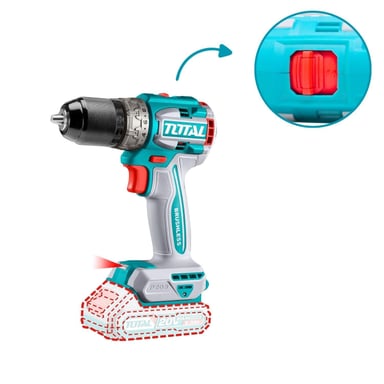 TALADRO ATORNILLADOR 60NM + PISTOLA DE CALOR 20V TOTAL - 8