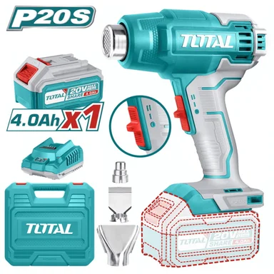 PISTOLA DE CALOR 20V + TALADRO 12V TOTAL - 4