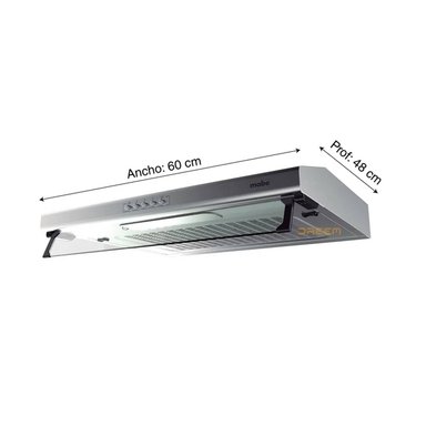 CAMPANA MABE 60 CM EXTRACTORA INOXIDABLE CMU6020PI0 - 5