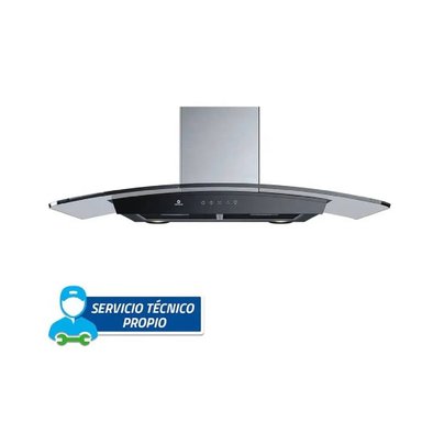 CAMPANA INDURAMA 90 CM EXTRACTORA TIPO CHIMENEA CEI-90NEVC - 2