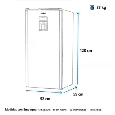 REFRIGERADORA DE 187LTS MABE INOX RMU202PXPRS1 - 5