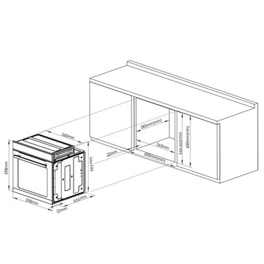 HORNO ELECTRICO EMPOTRABLE INDURAMA 75L HEI-75V2NET - 5