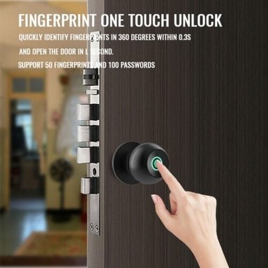 CERRADURA DIGITAL SMART CZ3 BLUETOOTH, HUELLA, LLAVE APP TUYA PARA CUARTOS/HABITACIÓN. - 7