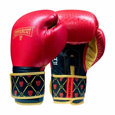 GUANTES P/BOX UPPERCUT KING PU NEGRO/ROJO (10 OZ) - 1