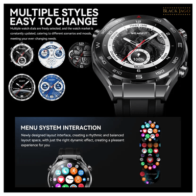 SET SMARTWATCH HW5 ULTIMATE PLATEADO AMOLED + TRIPLE CORREA ALTA GAMA GPS - 5