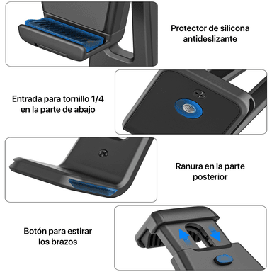 ADAPTADOR ULANZI SOPORTE DE TABLET CELULAR PARA TRÍPODE ST-20 - 5