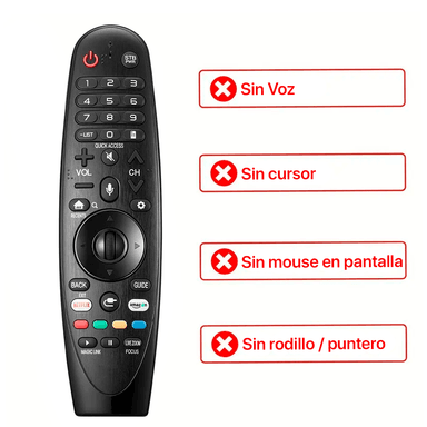 CONTROL UNIVERSAL REMOTO LG TV LED LCD SMART 4K - 5