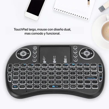 CONTROL MINI UNIVERSAL TECLADO RGB TV BOX PC LAPTOP SMART TV - 3