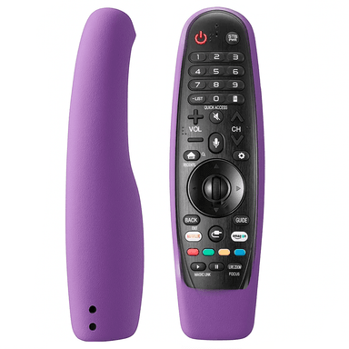 CONTROL REMOTO PARA TV LG SMART LED LCD 4K + FUNDA COLOR MORADO - 1