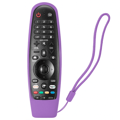 CONTROL REMOTO PARA TV LG SMART LED LCD 4K + FUNDA COLOR MORADO - 2