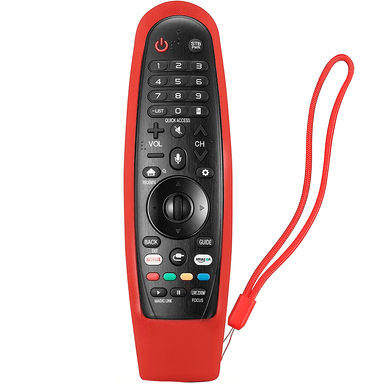 CONTROL REMOTO PARA TV LG SMART LED LCD 4K + FUNDA COLOR ROJO - 2