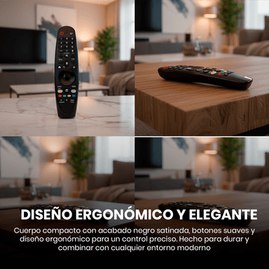 CONTROL REMOTO PARA TV LG SMART LED LCD 4K + FUNDA COLOR ROJO - 5