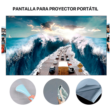 PROYECTOR SMART FULL HD OWLENZ SD550 ENFOQUE AUTOMÁTICO + ECRAN120 PULGADAS PLOMO - 6